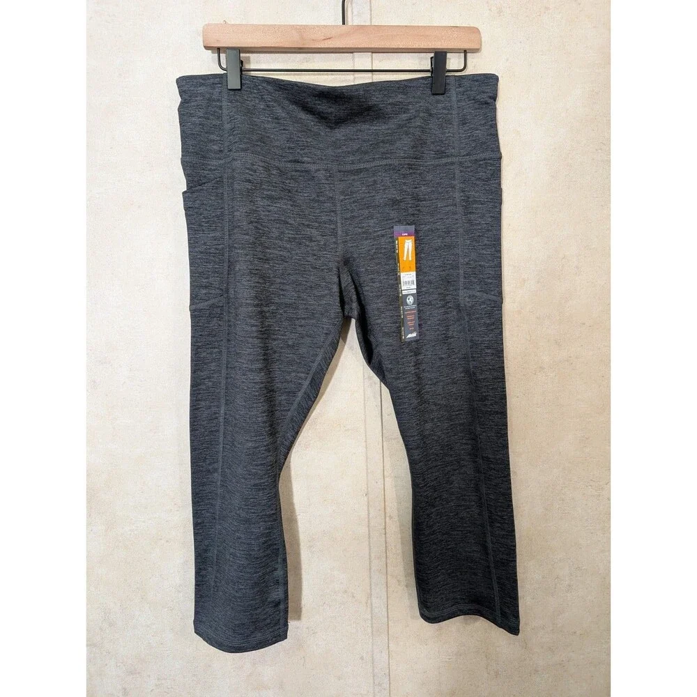 Athleta XL Shine Tight + Avia Capri Leggings Gray Bundle - Picture 11 of 16